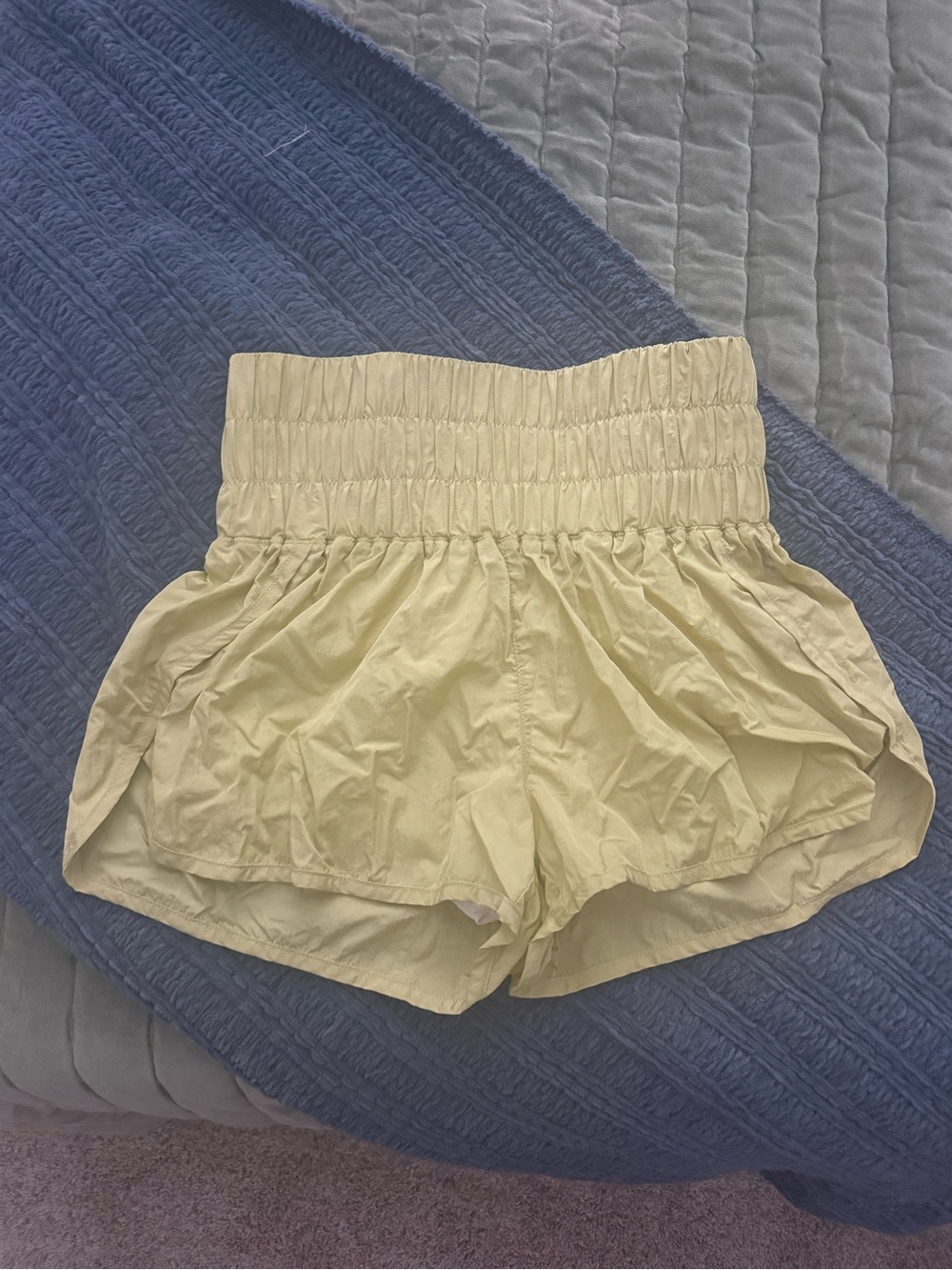 Free People Smocked High-Waist Citron Women's Shorts